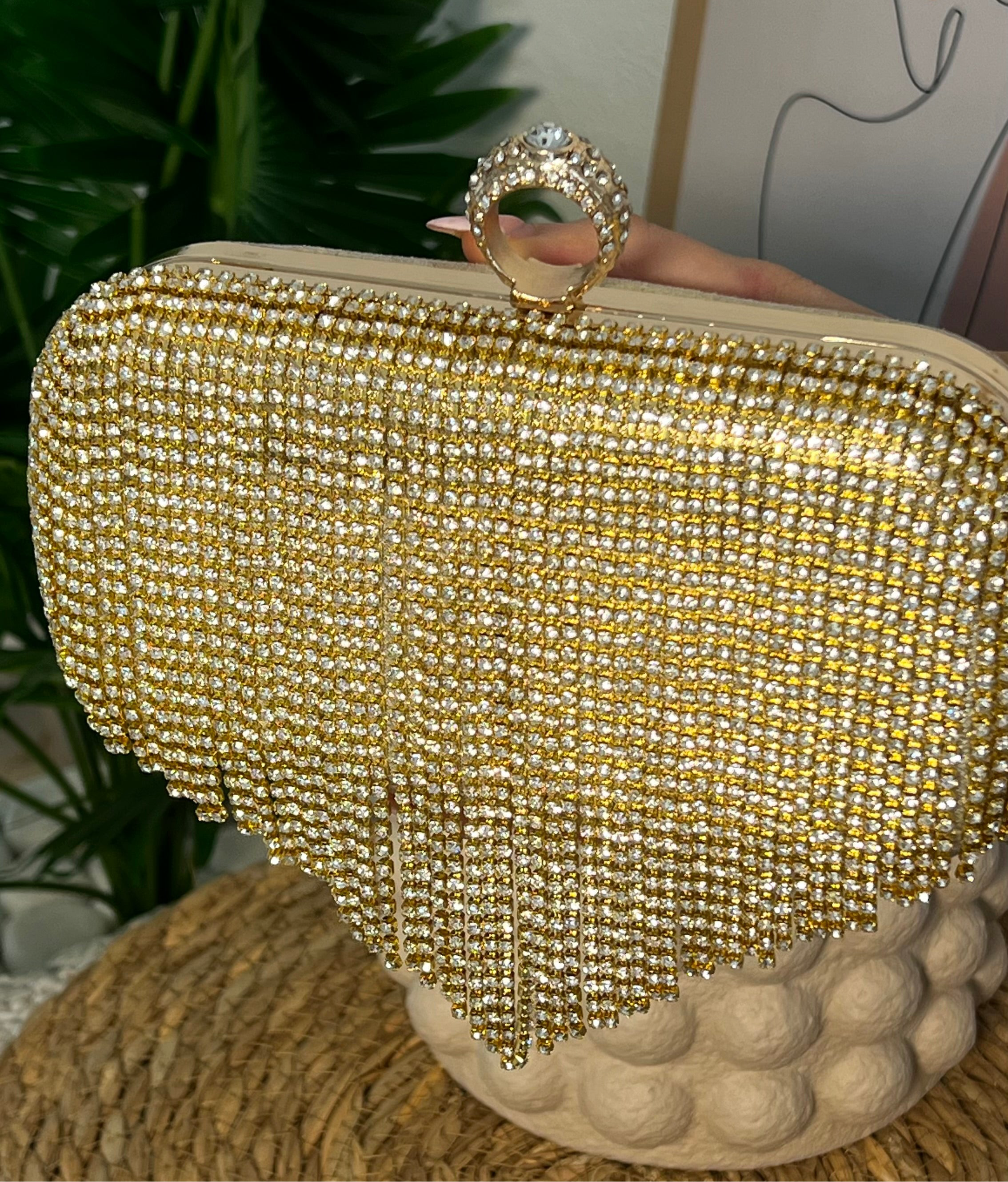 Pochette Soirée Gold Bling