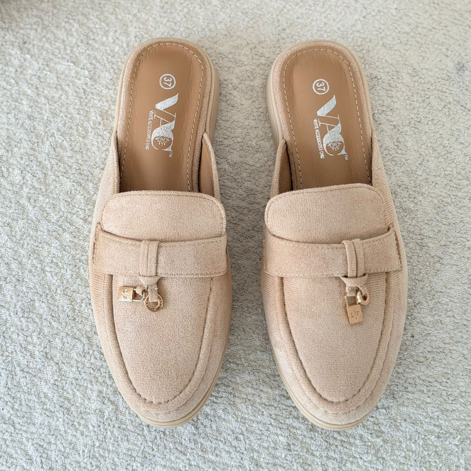 Mules Sahara en velours - hkstore