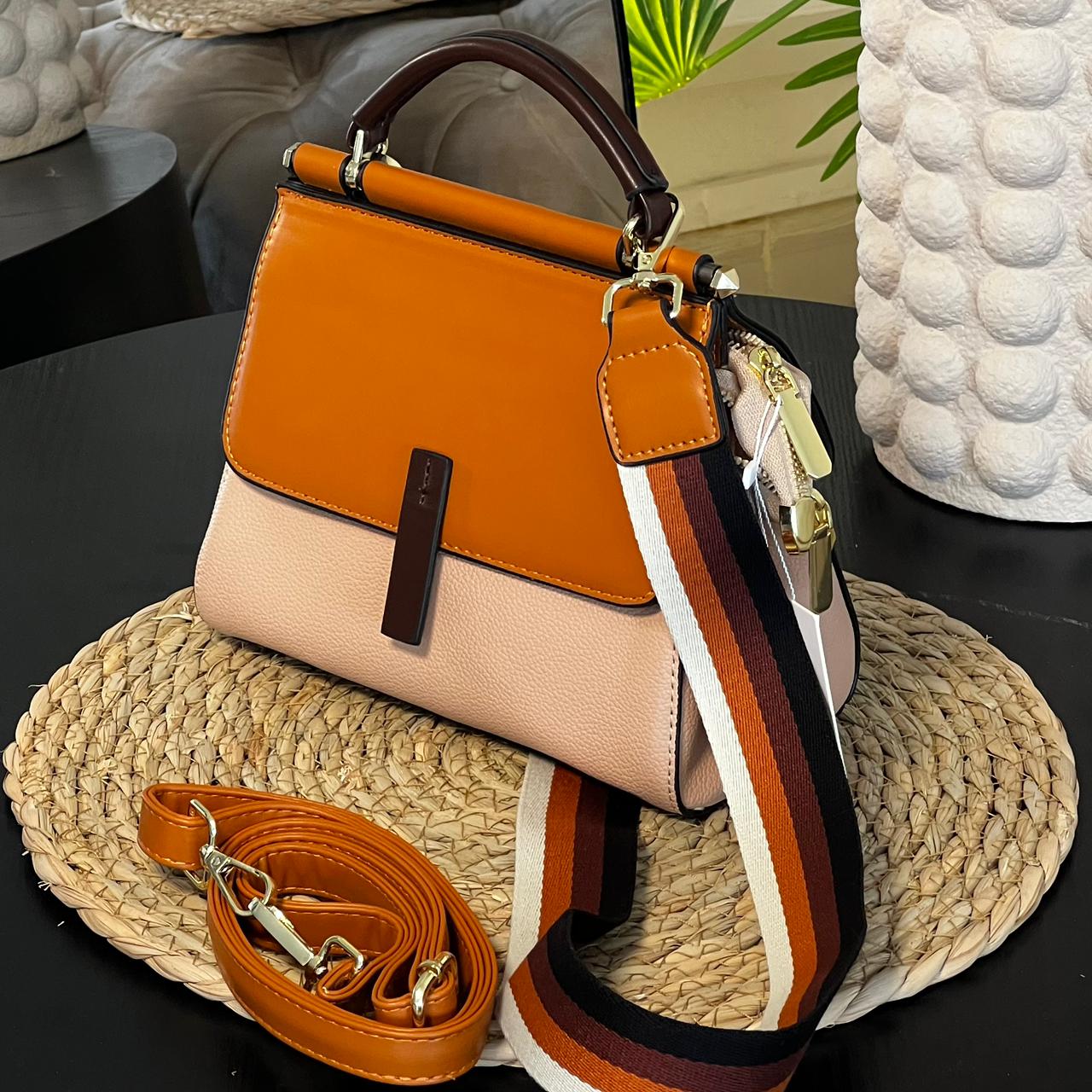 Sac à Double Bandoulière orange