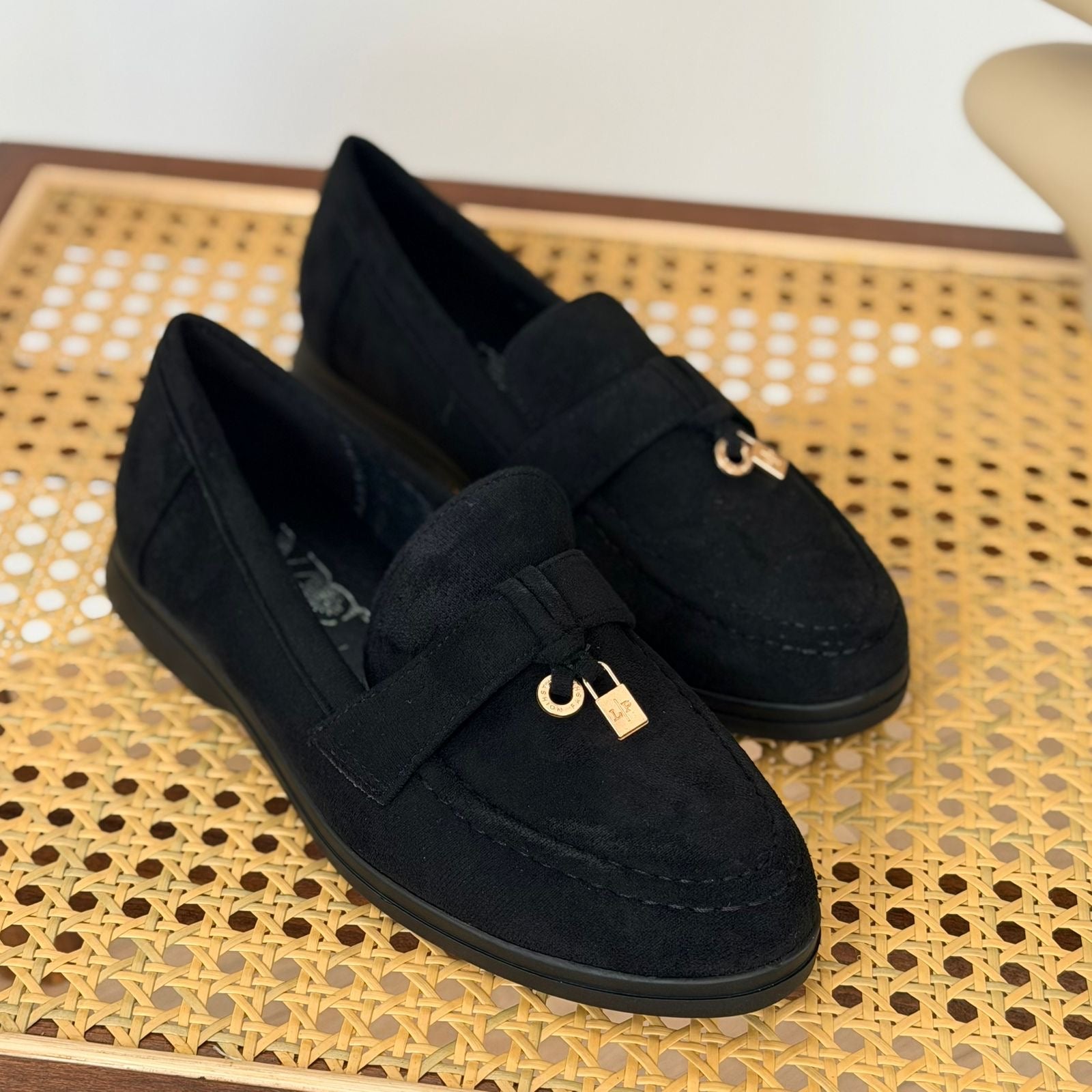Mocassins velours Noir