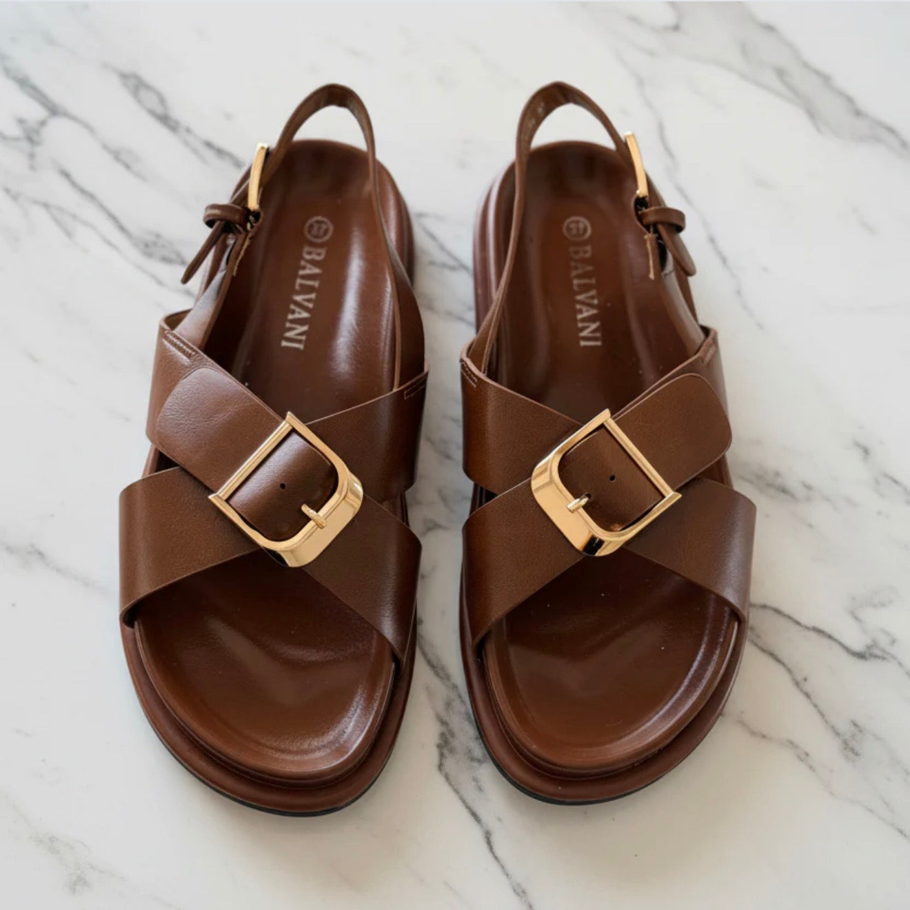 Sandales lucy marron