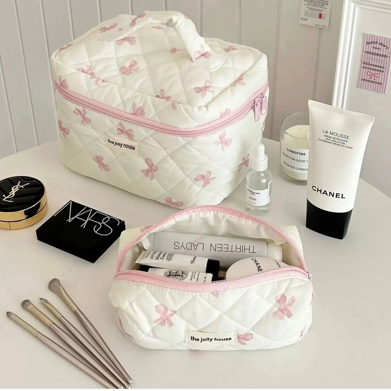 Set de 3 trousses de toilette & maquillage