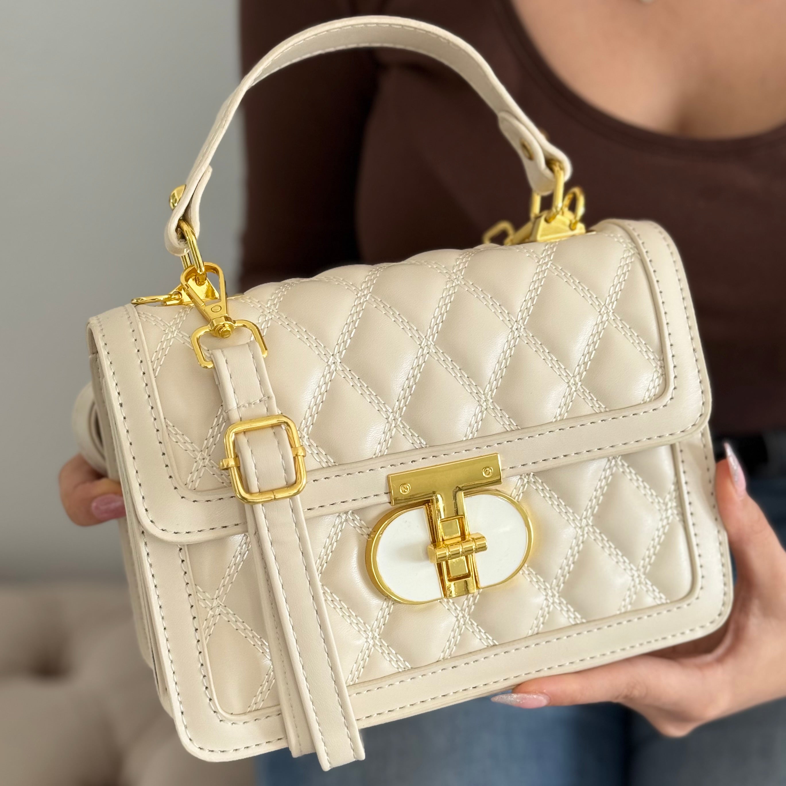 Sac Bandoulière Beige