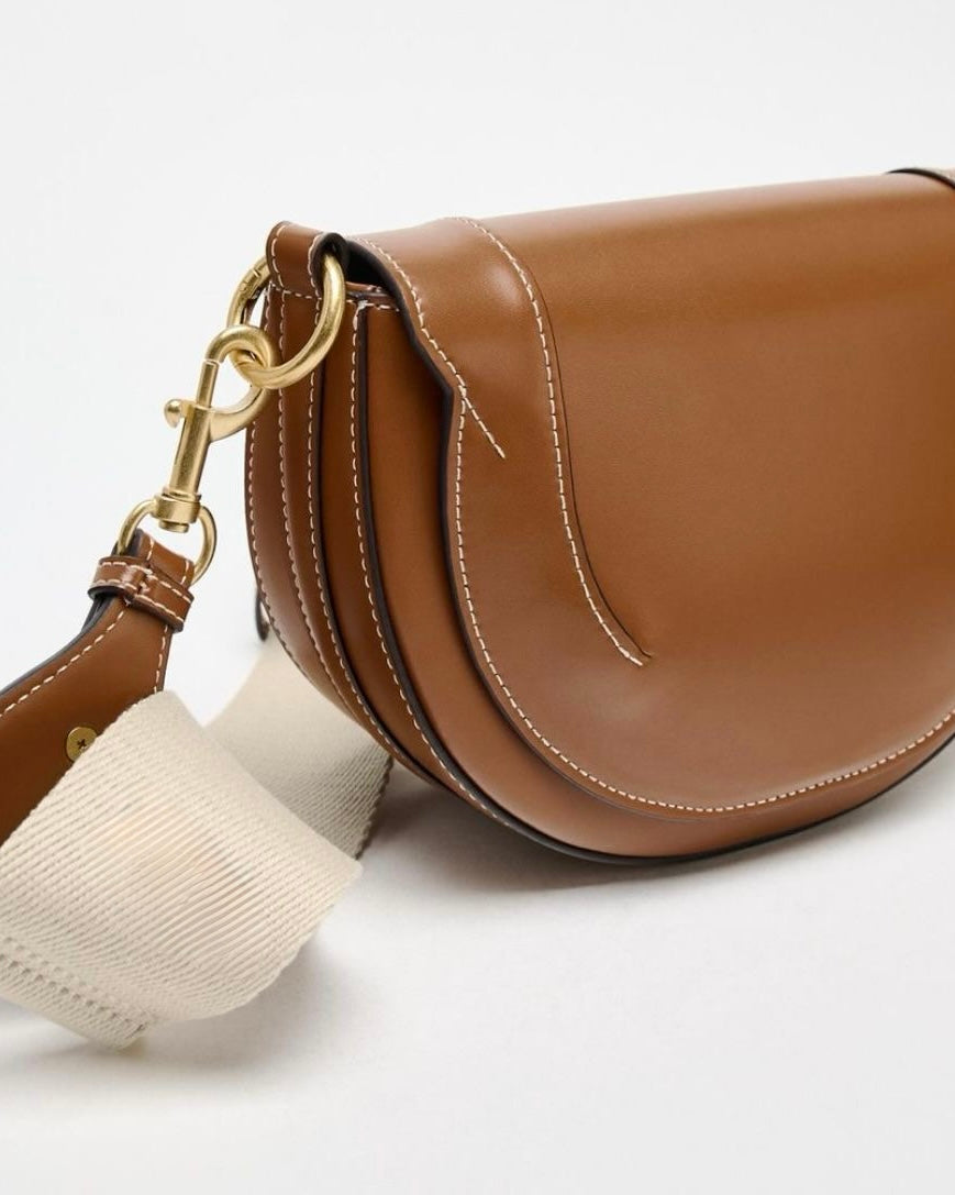 Sac à main le Demi-lune camel - hkstore