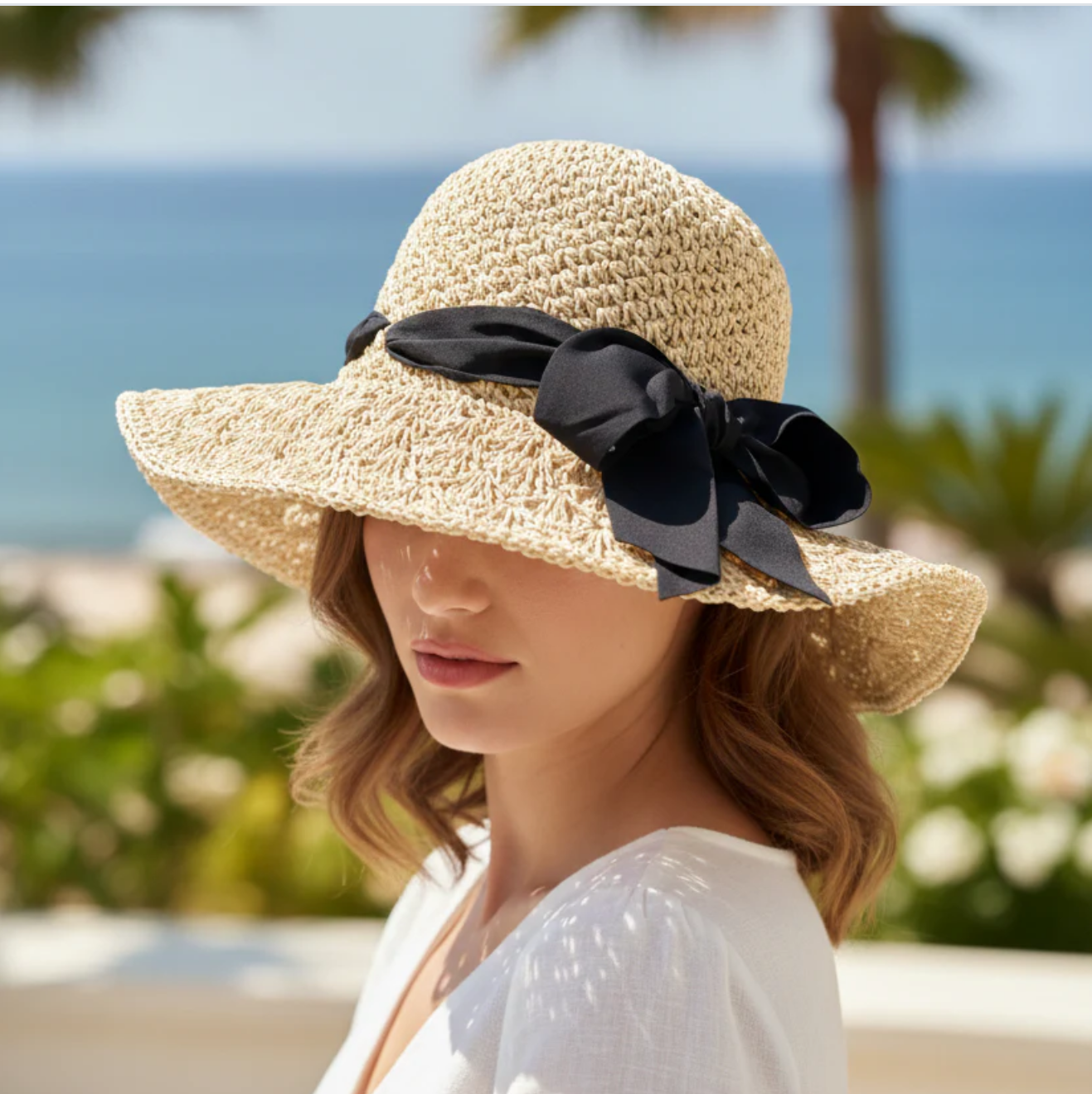 Chapeau noeud Noir