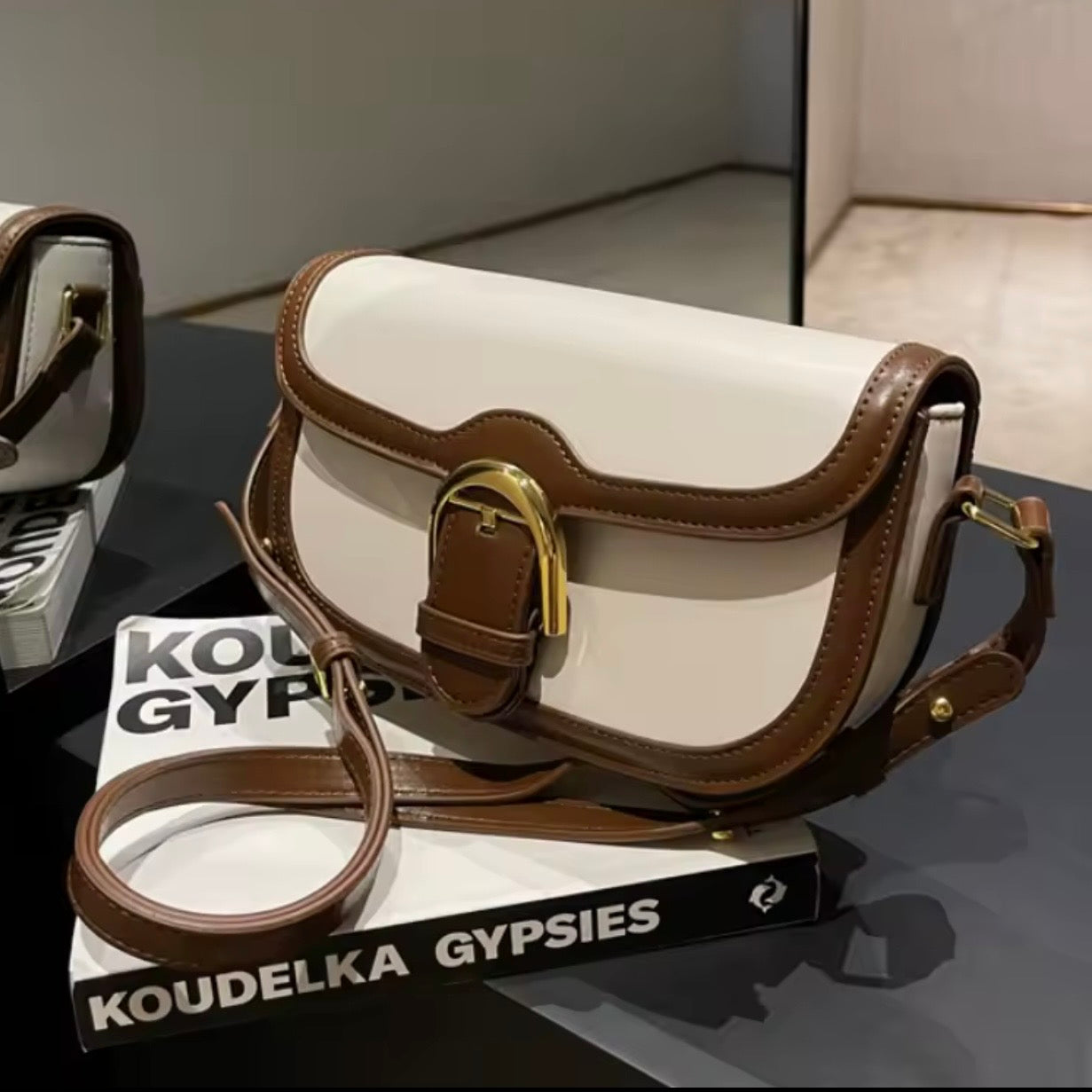 Sac Le Gardenia Marron et blanc - hkstore