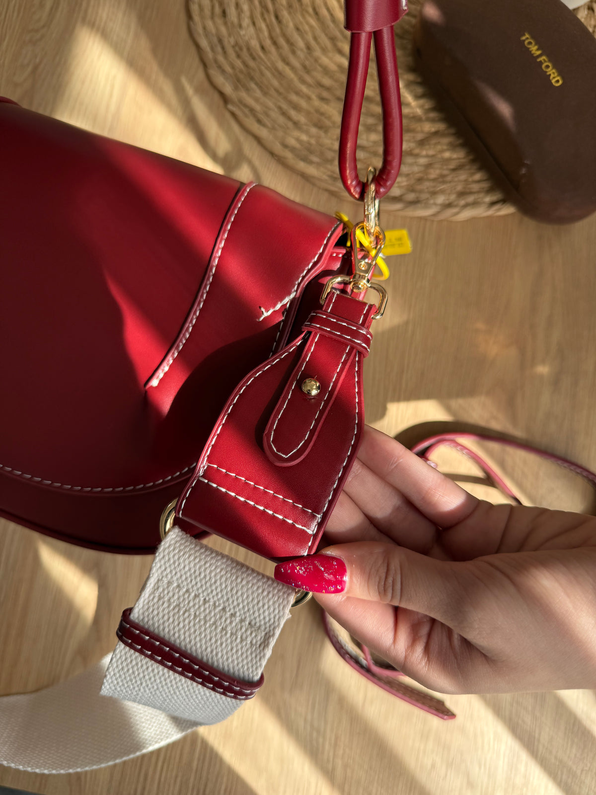 Sac à main Le Luna burgundy