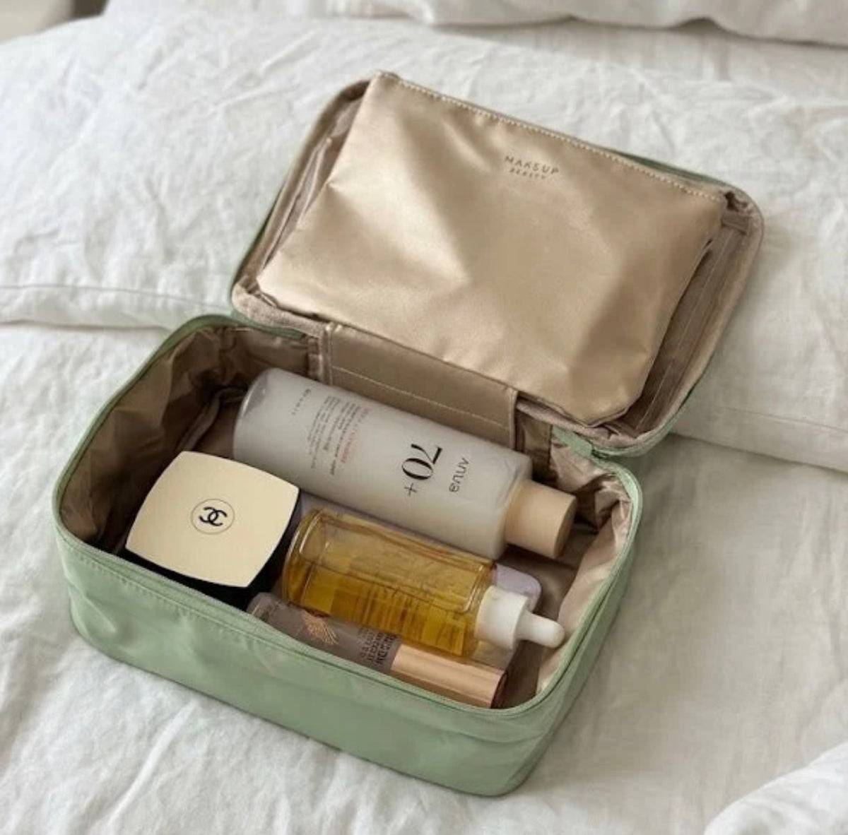 Trousse de Maquillage & pinceaux– Multi-Compartiments