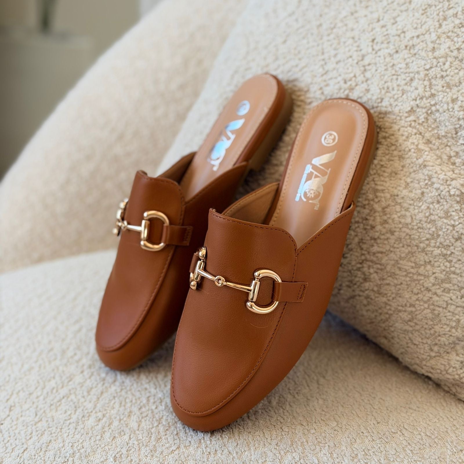 Mules chic gold - hkstore