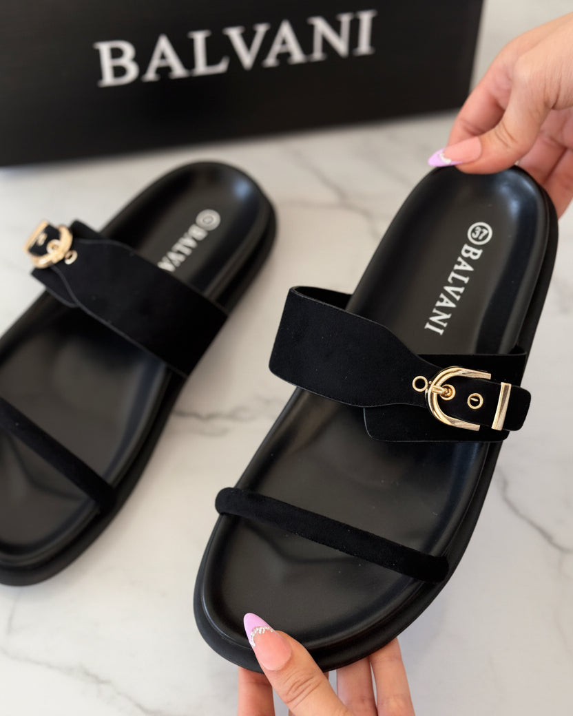 Mules asiatique noir