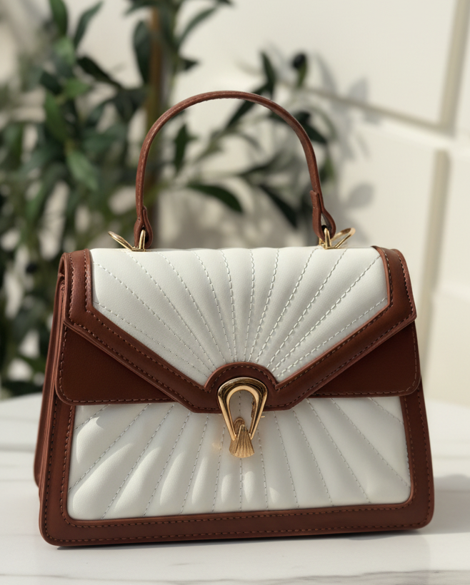 SUN Bag Brown & White - hkstore