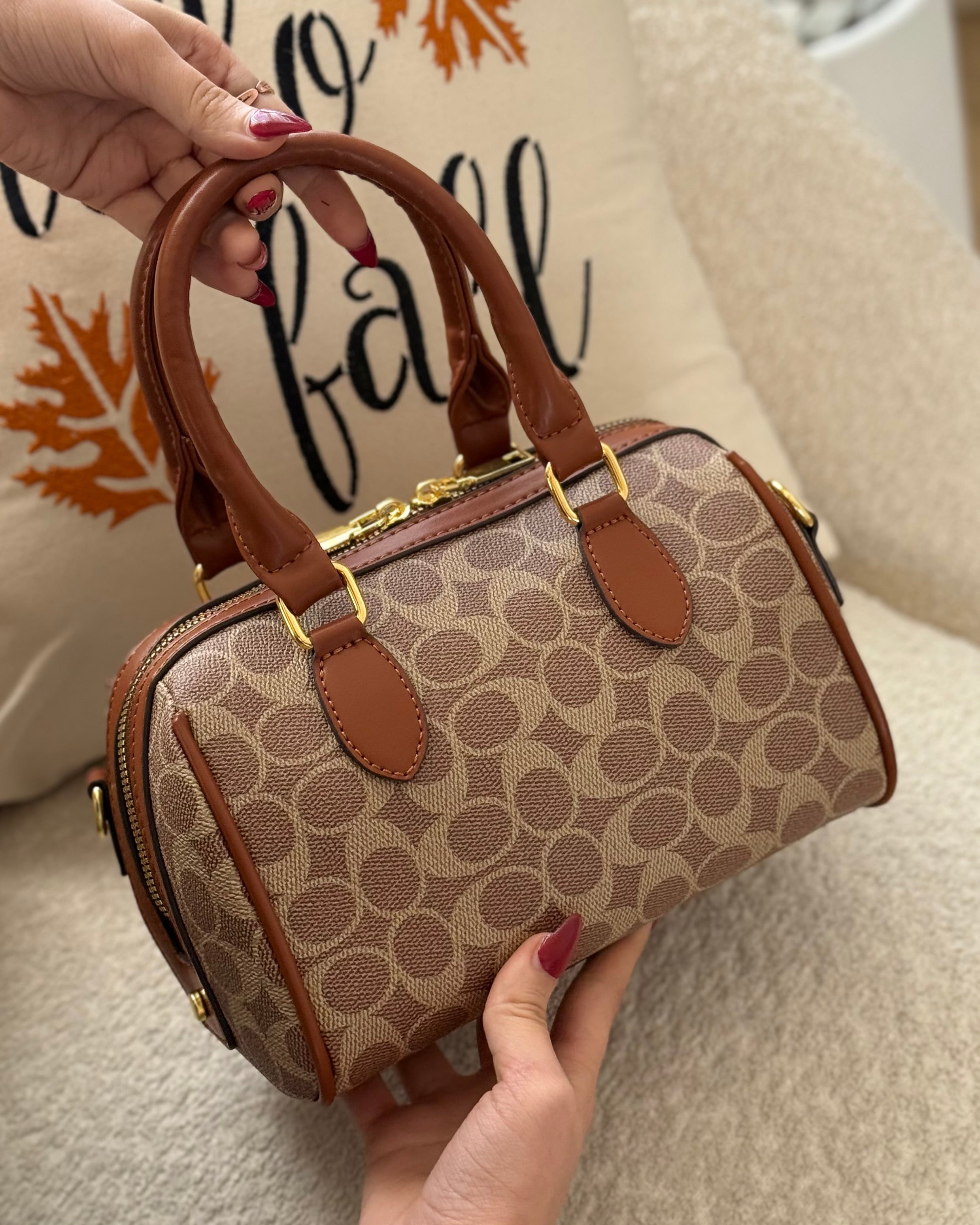 Le Sac Boston Signature marron - hkstore