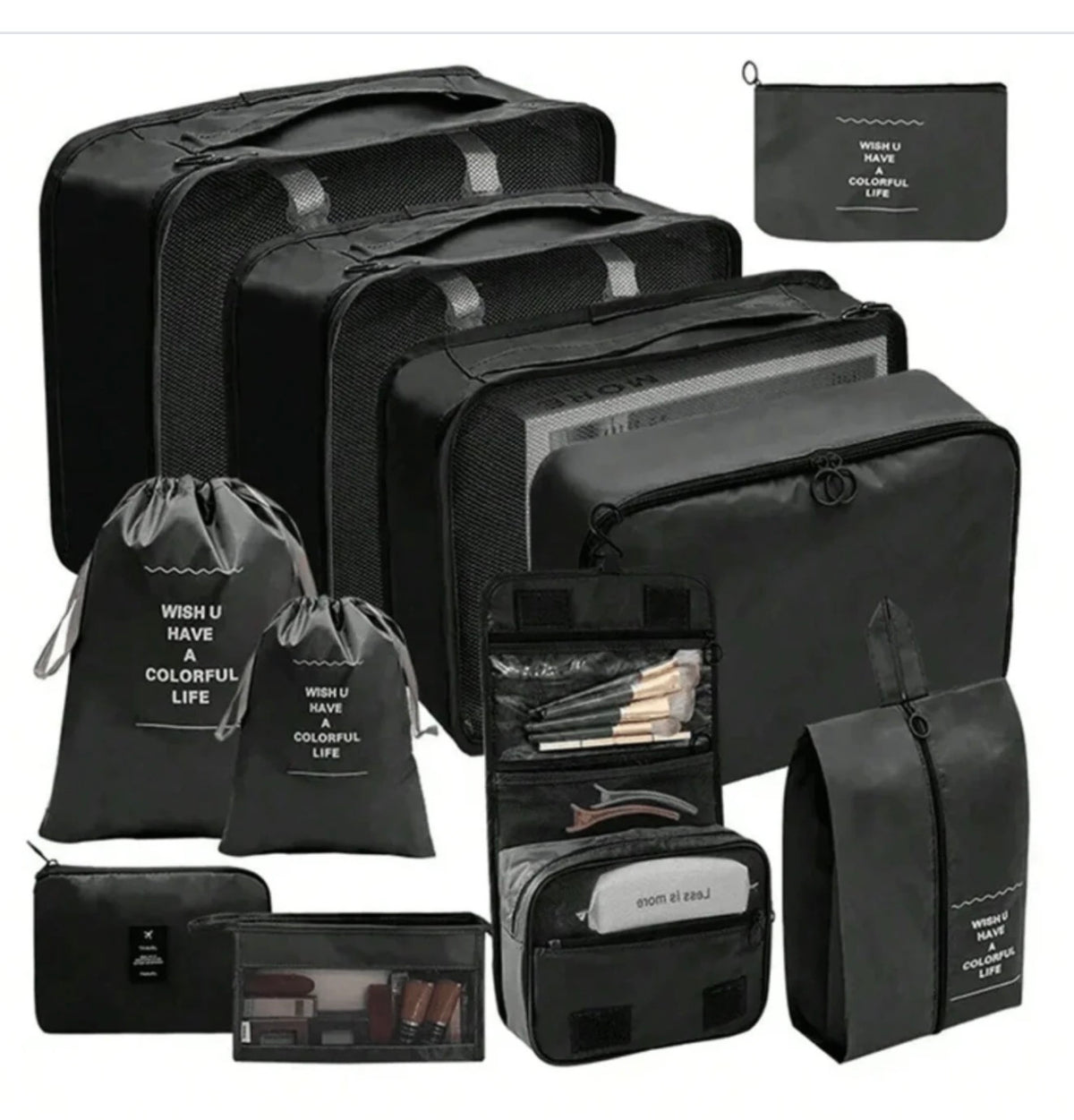 Set de 11 sacs de rangement pour valise