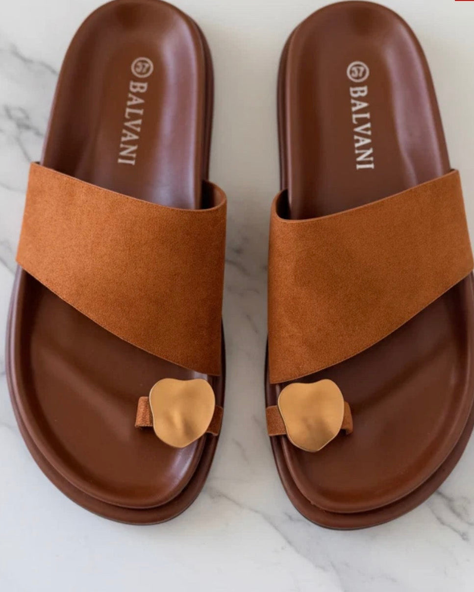 Mules daim Camel