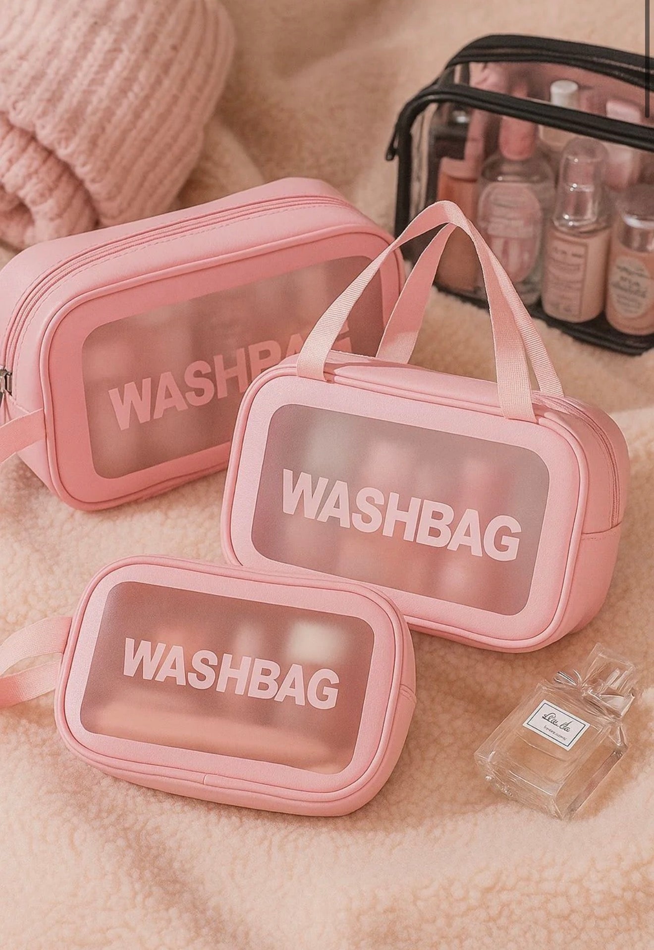 Set de 3 trousses de toilette