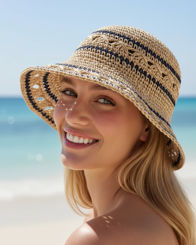 Chapeau sunset bleu