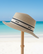 Chapeau de Paille Tressée - Édition Bord de Mer