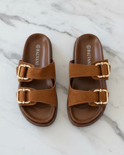 Mules à Boucles Dorées