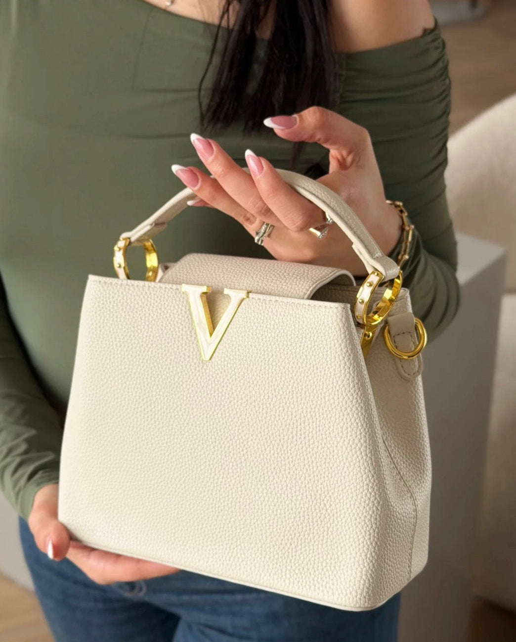 Sac à main Aura White - hkstore