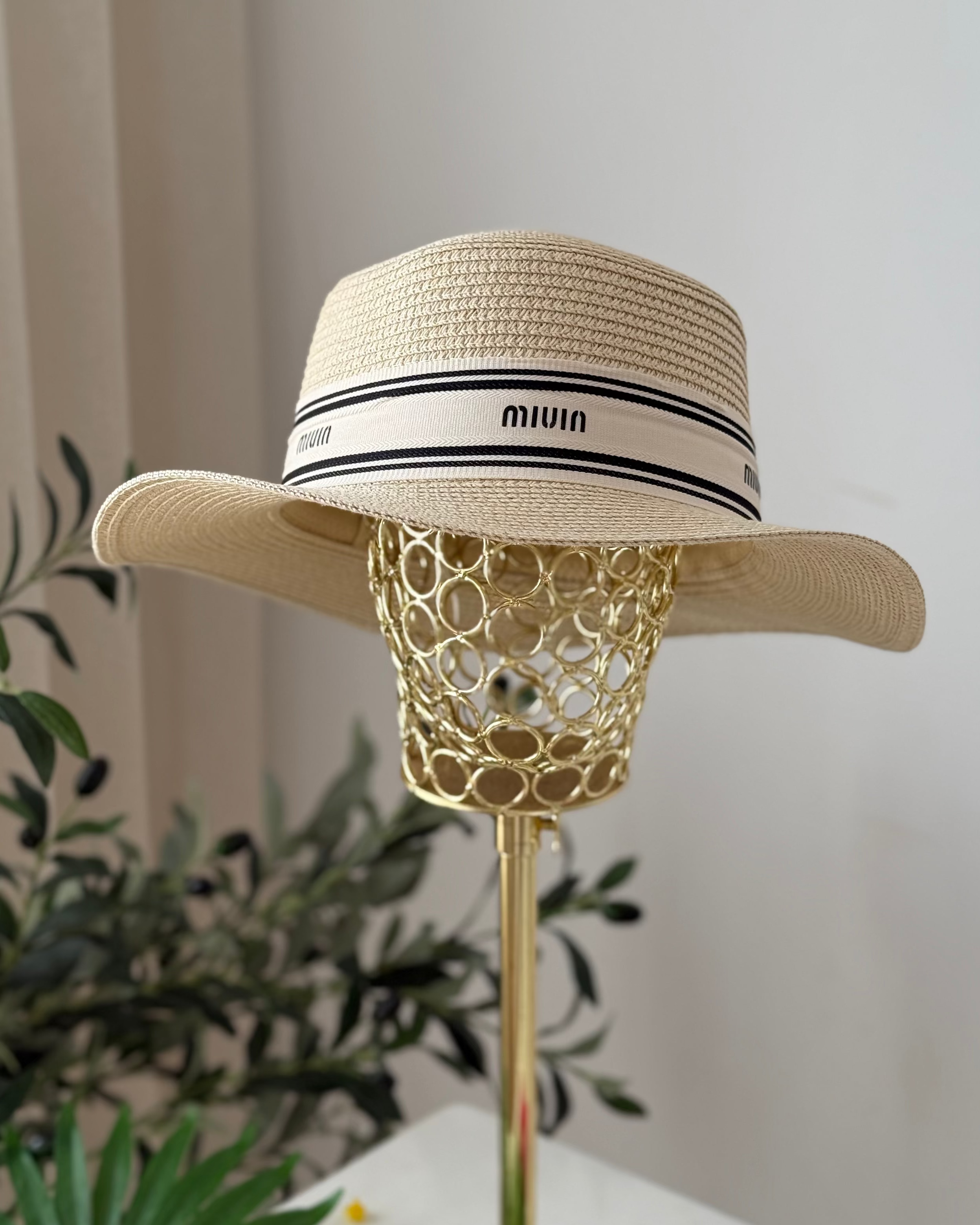 Chapeau de Paille Tressée - Édition Bord de Mer
