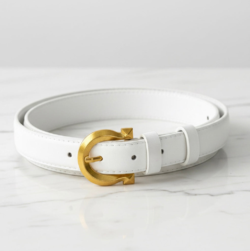 Ceinture Unie à Boucle Rond - hkstore