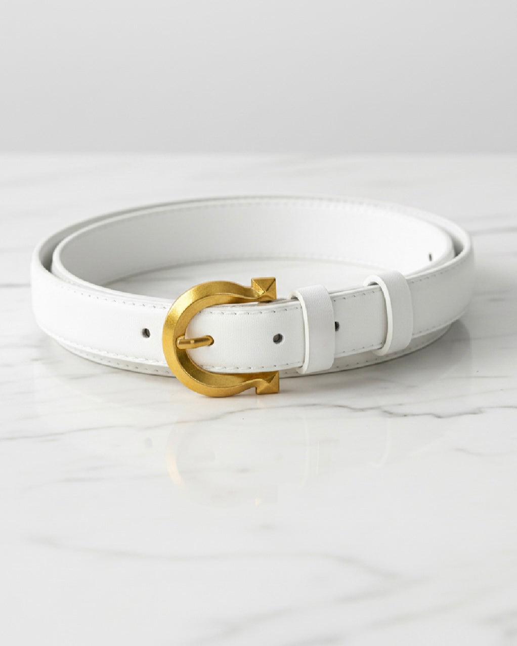 Ceinture Unie à Boucle Rond - hkstore