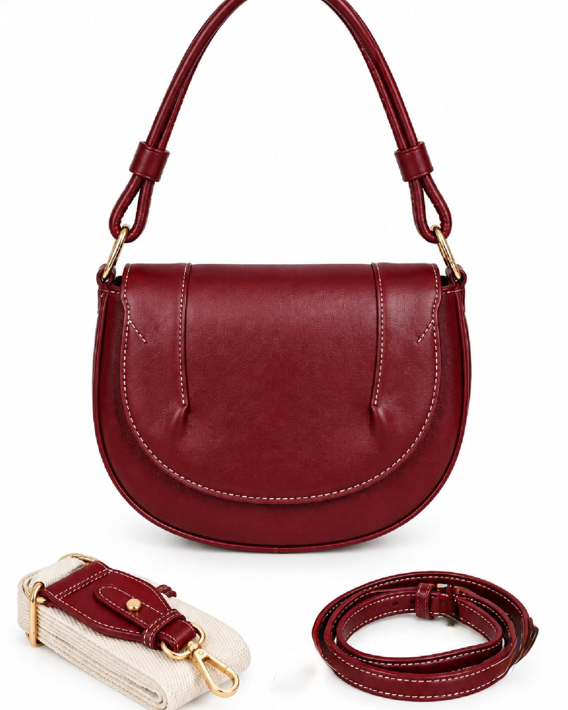 Sac à main Le Luna burgundy