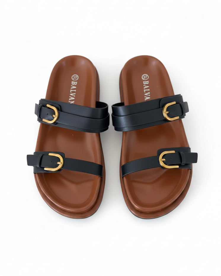 Mules capri style Noir