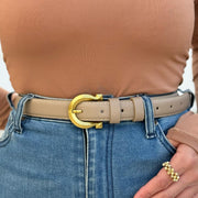 Ceinture Unie à Boucle Rond