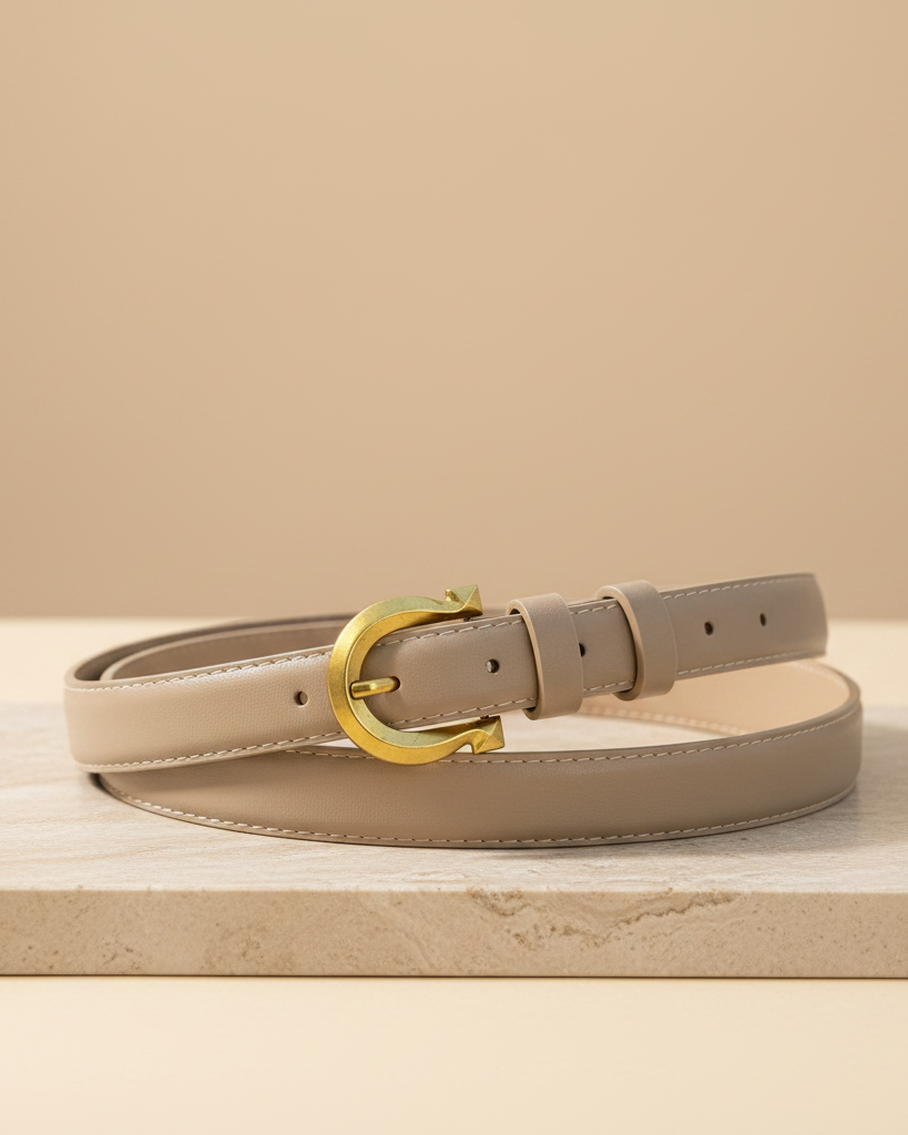 Ceinture Unie à Boucle Rond - hkstore