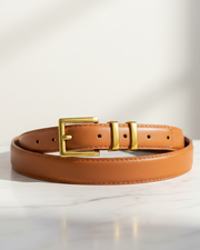 Ceinture Unie à Boucle Bronze - hkstore