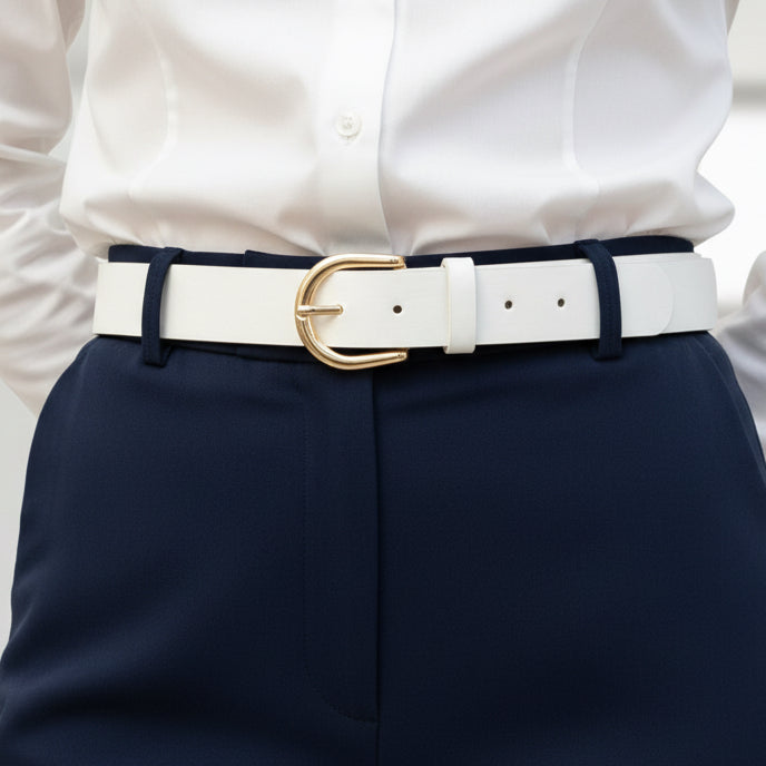 Ceinture Unie à Boucle dorée - hkstore