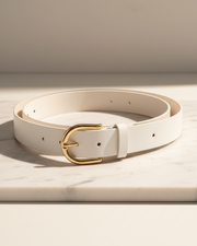 Ceinture Unie à Boucle dorée - hkstore