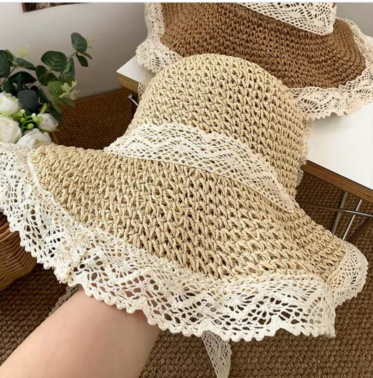 Chapeau Anna crochet blanc