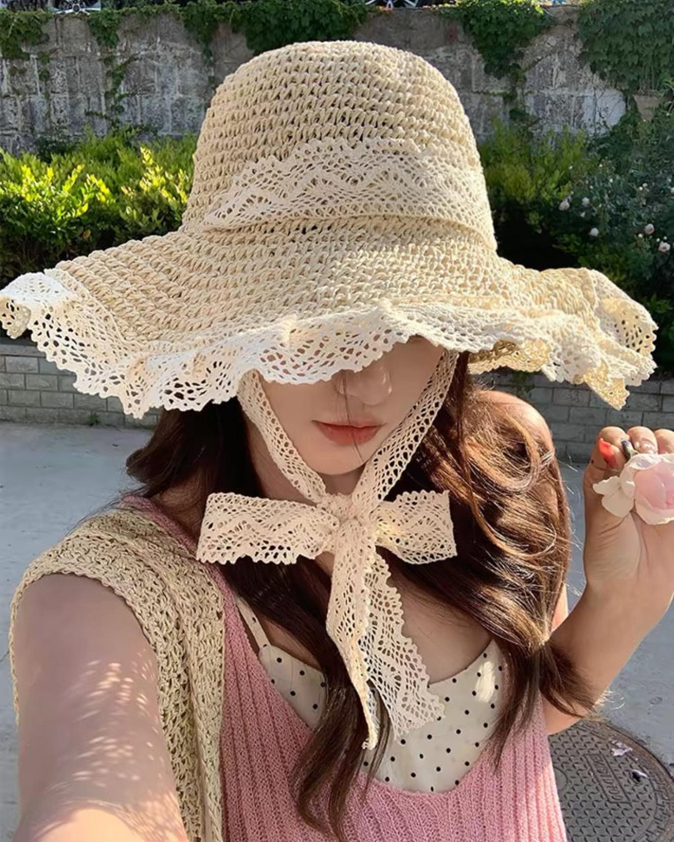 Chapeau Anna crochet blanc