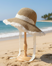 Chapeau Anna crochet beige