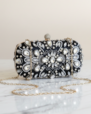 Pochette Soirée Strass Noir - hkstore