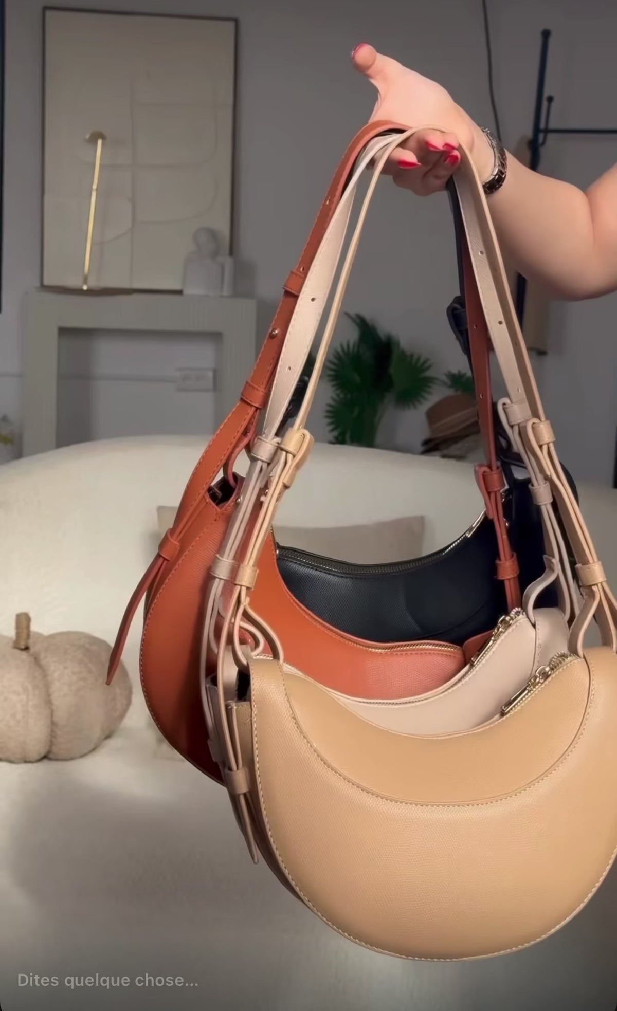 Charger la vidéo : Sac Lunis camel