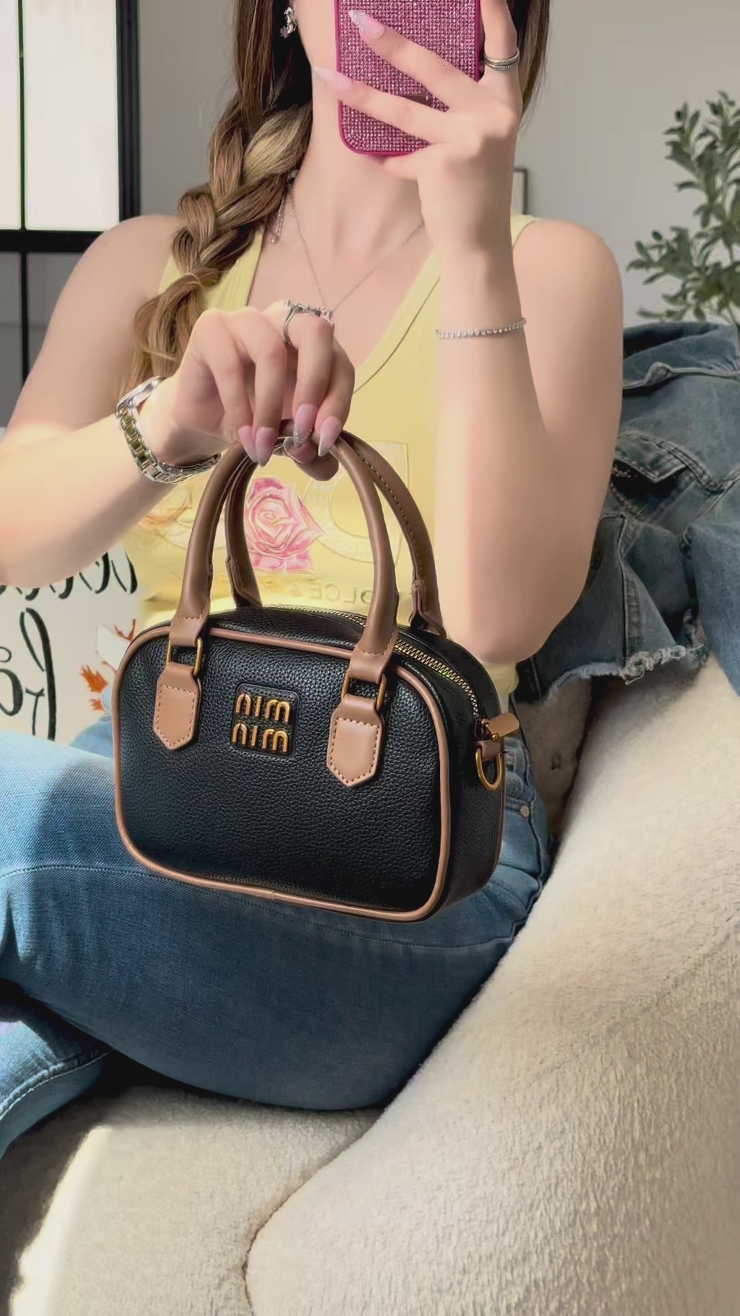 Charger la vidéo : Sac Sutton Mini noir