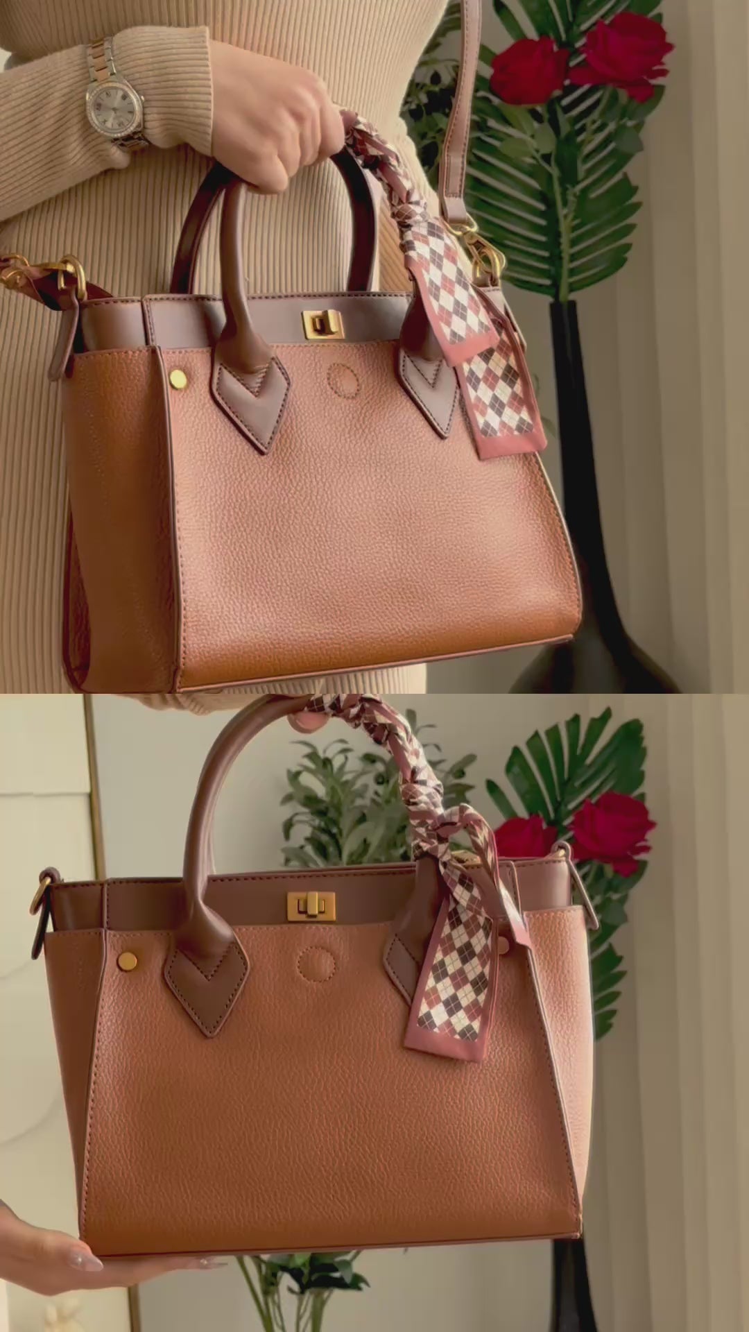 Charger la vidéo : Le sac Mademoiselle Marron