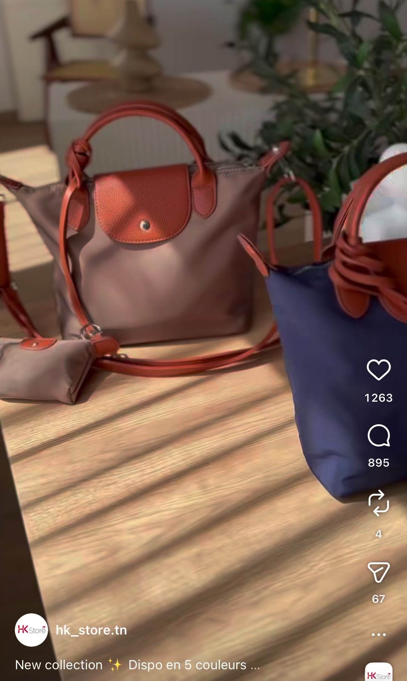 Charger la vidéo : Sac a bandoulière +Mini-Pochette  Rose