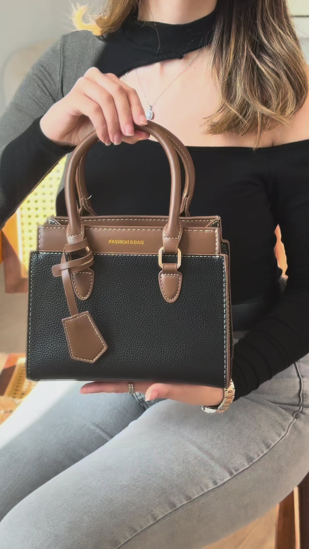 Charger la vidéo : Sac Noblesse Urbaine noir