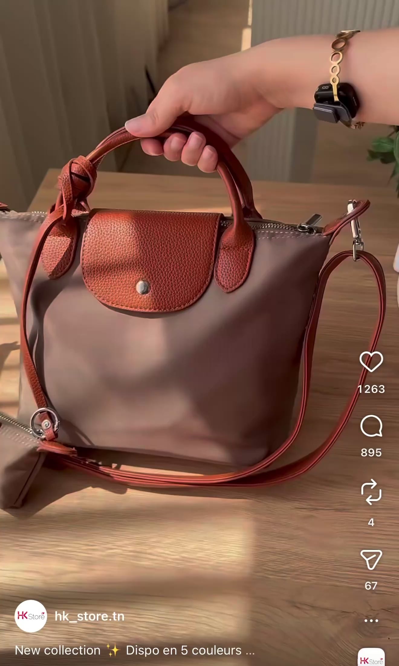 Charger la vidéo : Sac a bandoulière +Mini-Pochette Grége